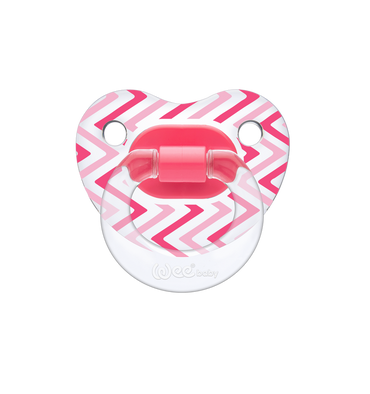 weebaby-transparent-patterned-orthodontical-soother-6-18-months